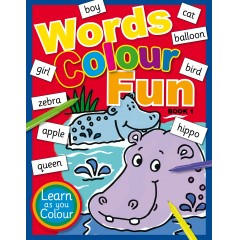 Words Colour Fun Book 1 - colouring in