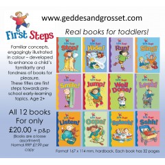 First Steps - 12 fun early learning books offer for ages 2+  (12 books for £20 + P&P)